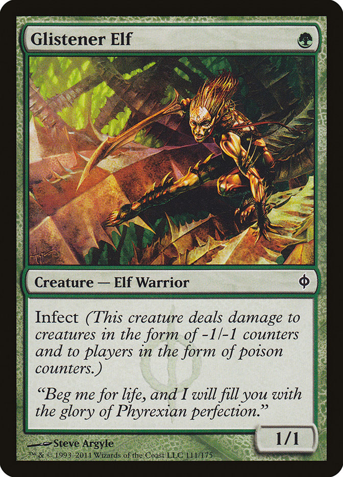 Glistener Elf [New Phyrexia] | I Want That Stuff Brandon