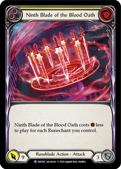 Ninth Blade of the Blood Oath [ARC082] Unlimited Edition Rainbow Foil | I Want That Stuff Brandon