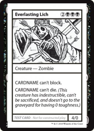 Everlasting Lich (2021 Edition) [Mystery Booster Playtest Cards] | I Want That Stuff Brandon