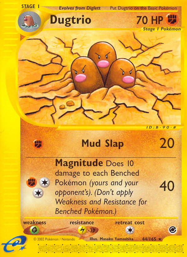 Dugtrio (44/165) [Expedition: Base Set] | I Want That Stuff Brandon