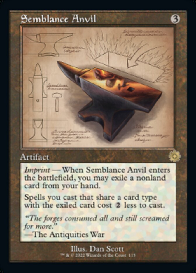 Semblance Anvil (Retro Schematic) [The Brothers' War Retro Artifacts] | I Want That Stuff Brandon