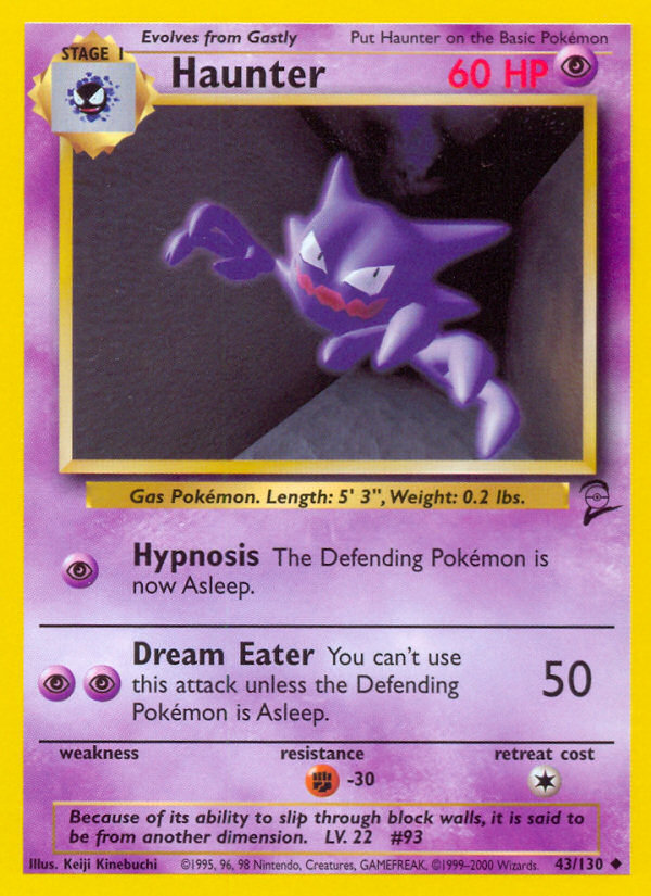 Haunter (43/130) [Base Set 2] | I Want That Stuff Brandon