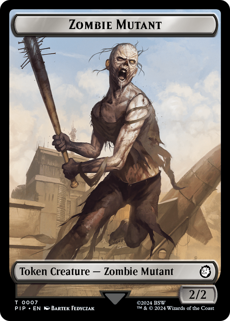 Zombie Mutant // Copy Double-Sided Token [Fallout Tokens] | I Want That Stuff Brandon
