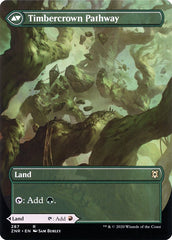 Cragcrown Pathway // Timbercrown Pathway (Borderless Alternate Art) [Zendikar Rising] | I Want That Stuff Brandon