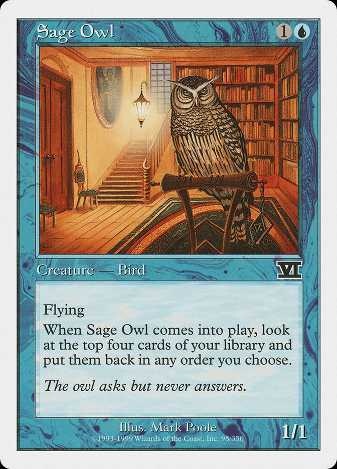 Sage Owl [Classic Sixth Edition] | I Want That Stuff Brandon