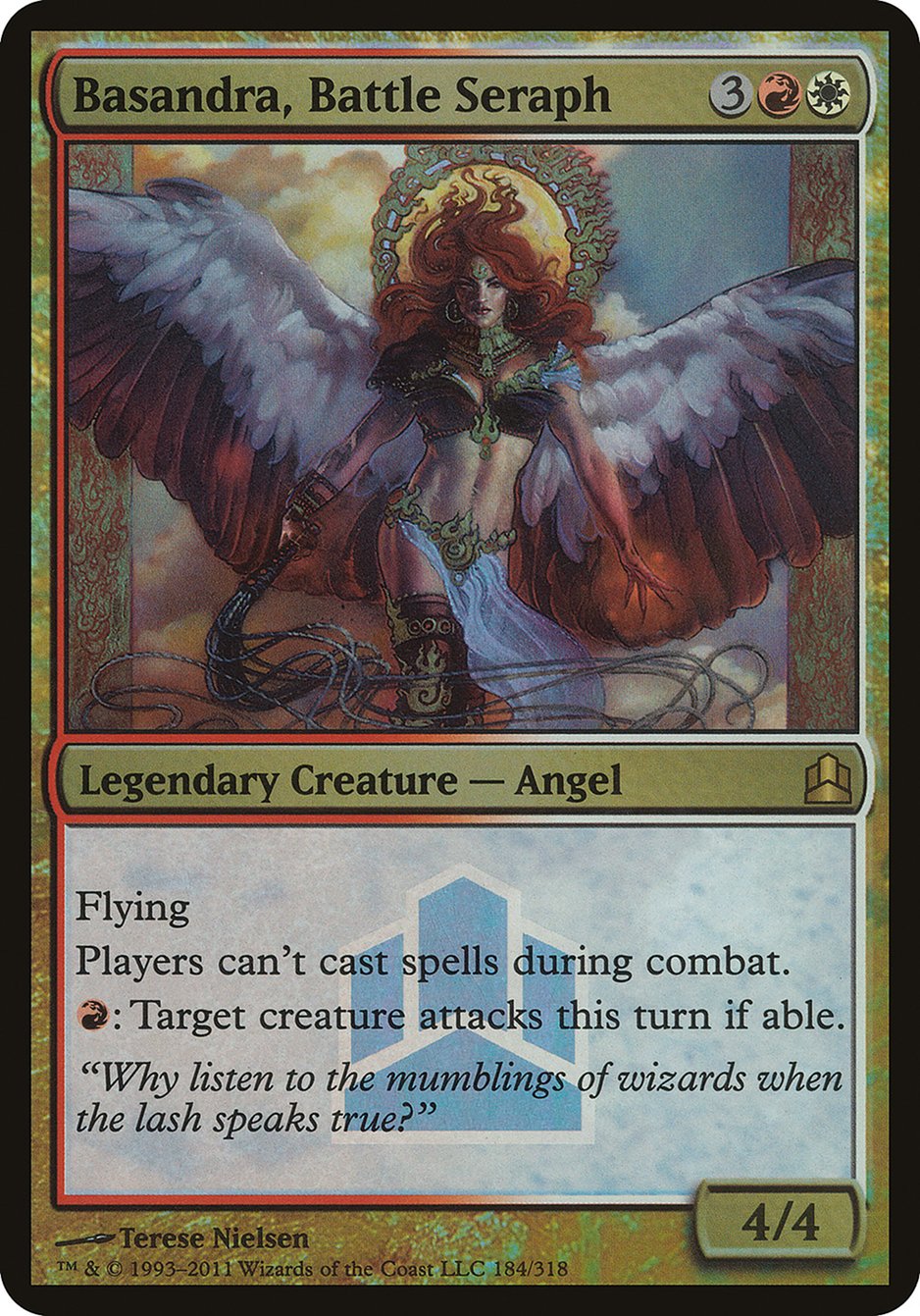 Basandra, Battle Seraph (Launch) (Oversized) [Commander 2011 Oversized] | I Want That Stuff Brandon