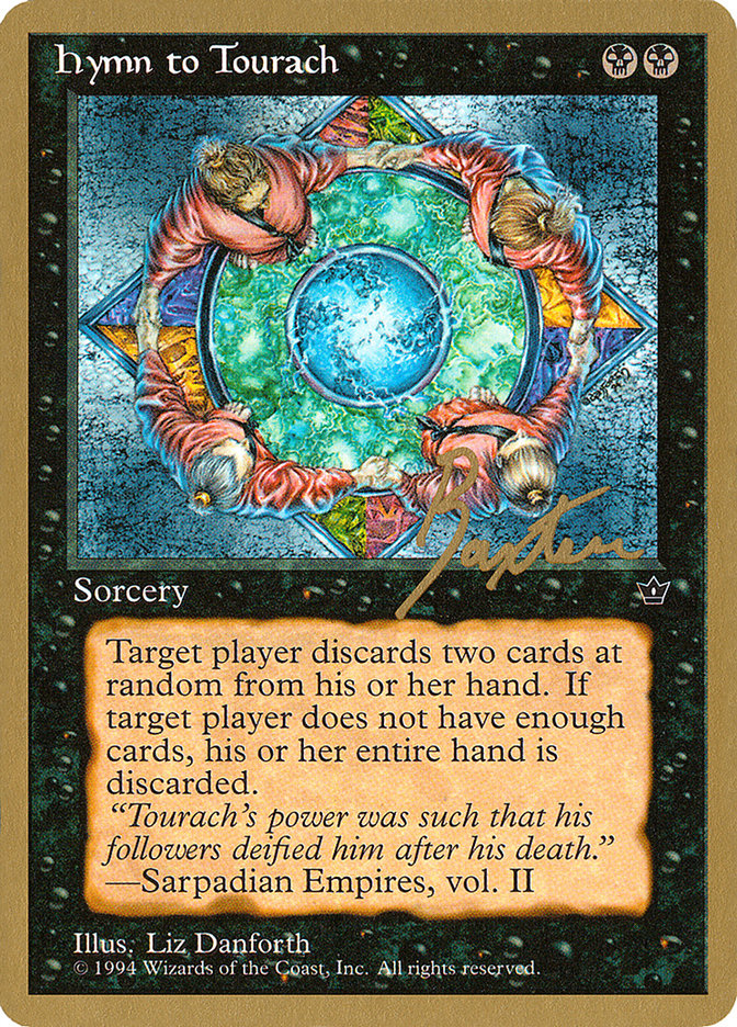 Hymn to Tourach (Circle) (George Baxter) [Pro Tour Collector Set] | I Want That Stuff Brandon