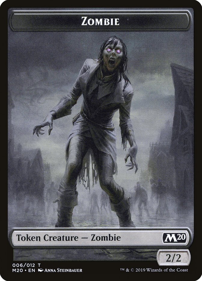 Zombie Token [Core Set 2020 Tokens] | I Want That Stuff Brandon