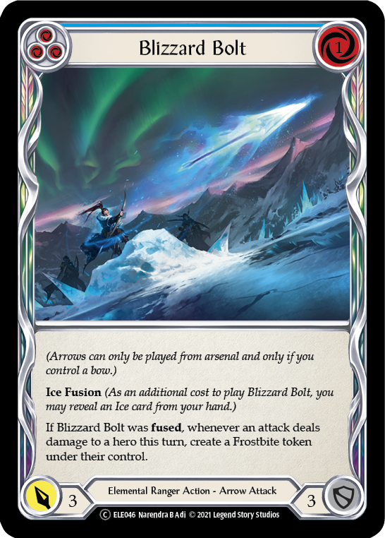 Blizzard Bolt (Blue) [U-ELE046] Unlimited Rainbow Foil | I Want That Stuff Brandon