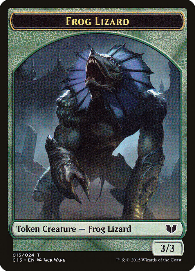 Frog Lizard Token [Commander 2015 Tokens] | I Want That Stuff Brandon