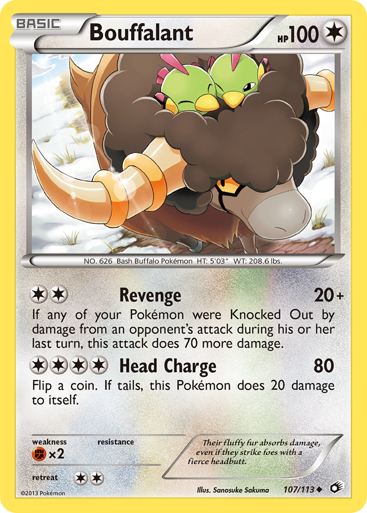 Bouffalant (107/113) [Black & White: Legendary Treasures] | I Want That Stuff Brandon