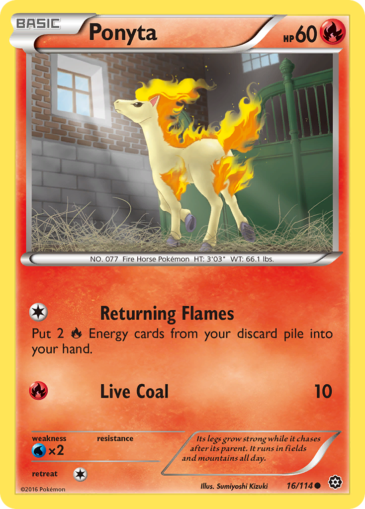 Ponyta (16/114) [XY: Steam Siege] | I Want That Stuff Brandon