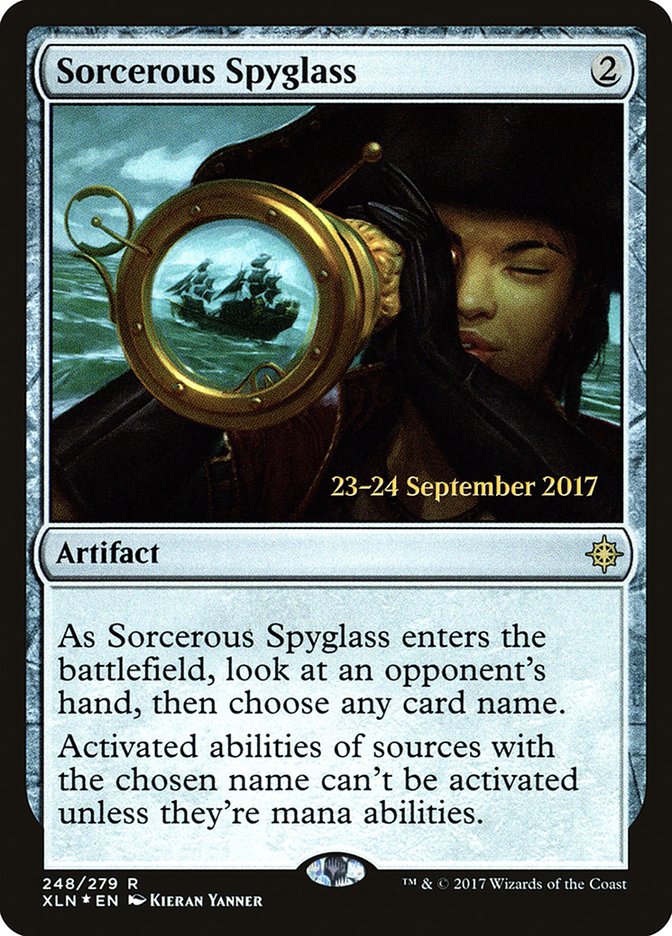 Sorcerous Spyglass [Ixalan Prerelease Promos] | I Want That Stuff Brandon