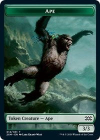 Ape // Elemental Double-Sided Token [Double Masters Tokens] | I Want That Stuff Brandon