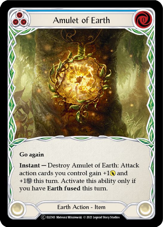 Amulet of Earth [U-ELE143] Unlimited Rainbow Foil | I Want That Stuff Brandon