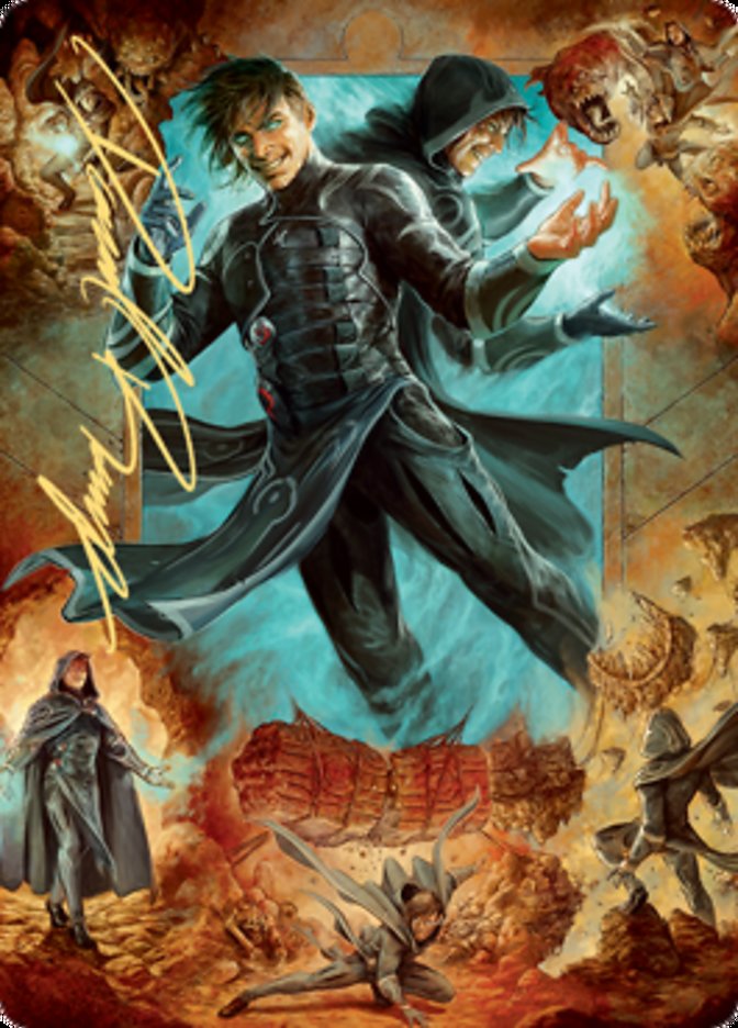 Jace, Mirror Mage 2 Art Card (Gold-Stamped Signature) [Zendikar Rising Art Series] | I Want That Stuff Brandon