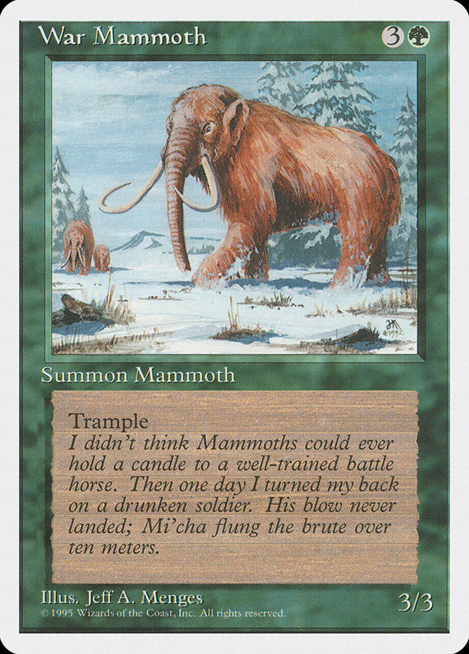 War Mammoth [Fourth Edition] | I Want That Stuff Brandon