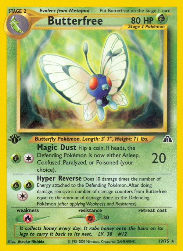 Butterfree (19/75) [Neo Discovery 1st Edition] | I Want That Stuff Brandon