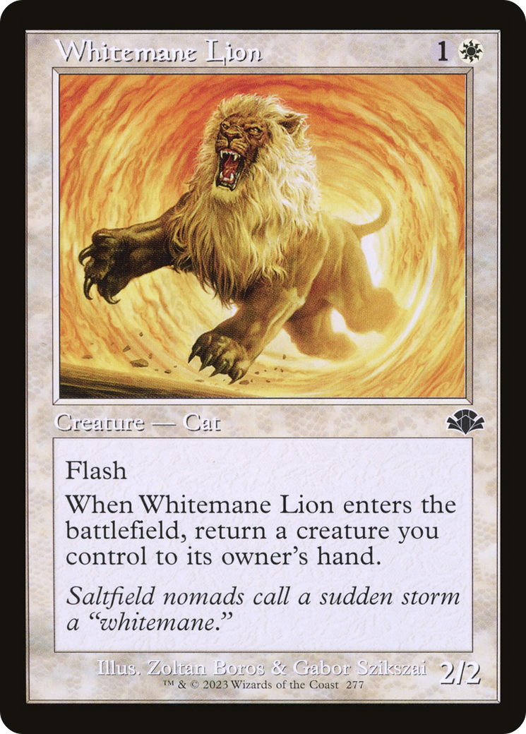 Whitemane Lion (Retro) [Dominaria Remastered] | I Want That Stuff Brandon
