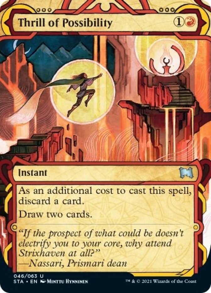 Thrill of Possibility (Foil Etched) [Strixhaven: School of Mages Mystical Archive] | I Want That Stuff Brandon