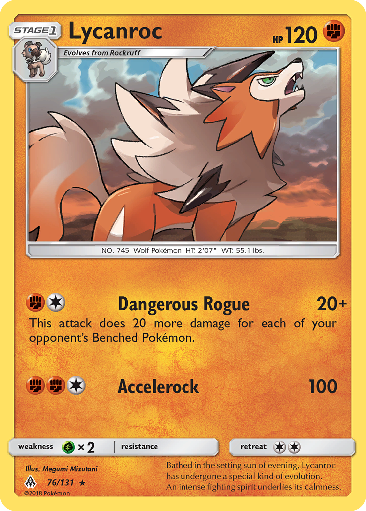 Lycanroc (76/131) [Sun & Moon: Forbidden Light] | I Want That Stuff Brandon