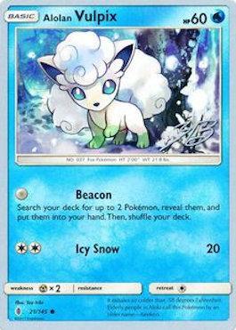 Alolan Vulpix (21/145) (Ice Path FTW - Zachary Bokhari) [World Championships 2017] | I Want That Stuff Brandon