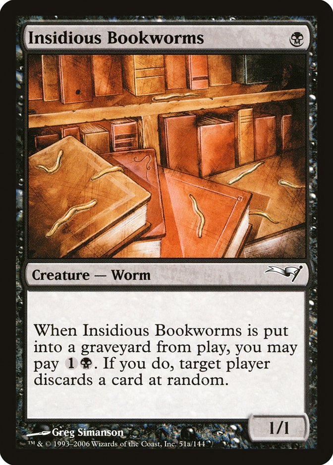 Insidious Bookworms [Coldsnap Theme Decks] | I Want That Stuff Brandon