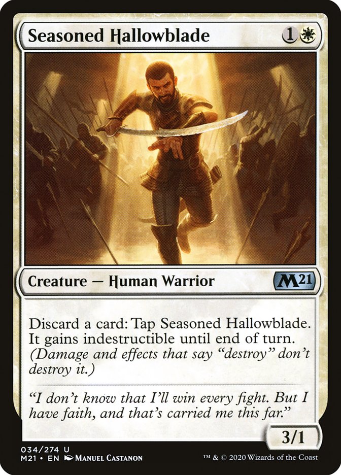 Seasoned Hallowblade [Core Set 2021] | I Want That Stuff Brandon