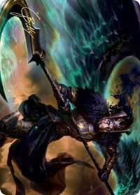 Vengeful Reaper Art Card (Gold-Stamped Signature) [Kaldheim Art Series] | I Want That Stuff Brandon