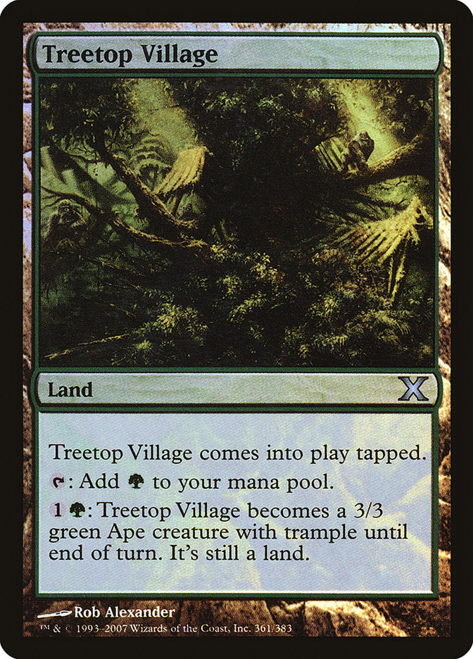 Treetop Village (Premium Foil) [Tenth Edition] | I Want That Stuff Brandon