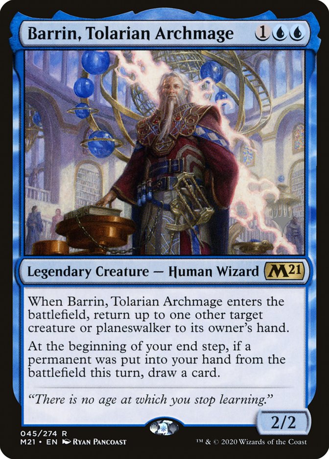 Barrin, Tolarian Archmage (Promo Pack) [Core Set 2021 Promos] | I Want That Stuff Brandon