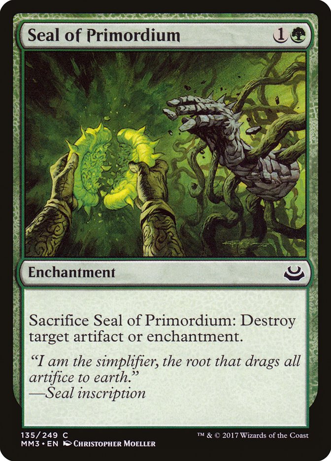 Seal of Primordium [Modern Masters 2017] | I Want That Stuff Brandon