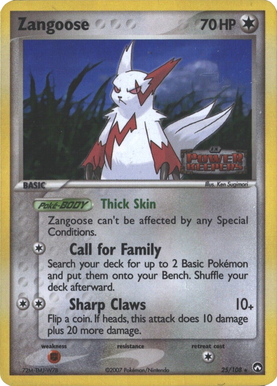 Zangoose (25/108) (Stamped) [EX: Power Keepers] | I Want That Stuff Brandon