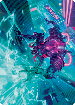 Surgehacker Mech Art Card [Kamigawa: Neon Dynasty Art Series] | I Want That Stuff Brandon