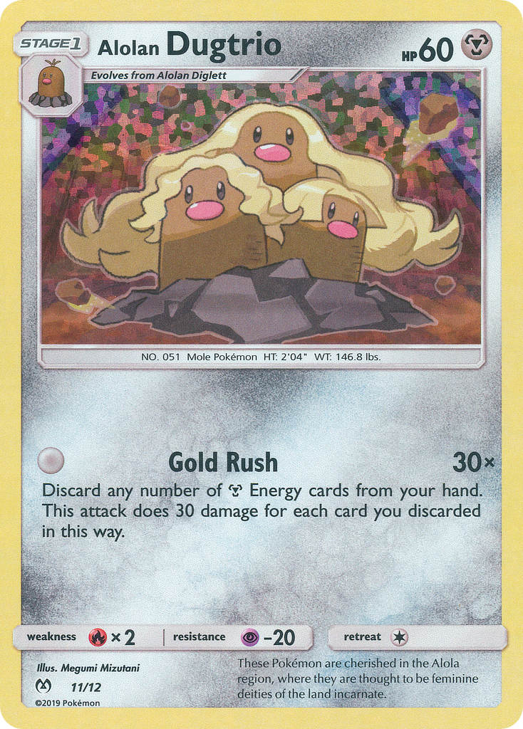 Alolan Dugtrio (11/12) [McDonald's Promos: 2019 Collection] | I Want That Stuff Brandon