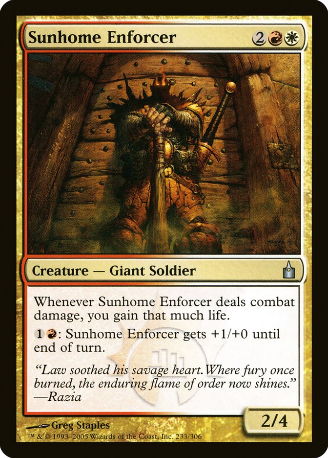 Sunhome Enforcer [Ravnica: City of Guilds] | I Want That Stuff Brandon