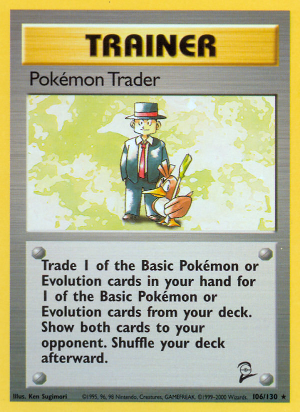 Pokemon Trader (106/130) [Base Set 2] | I Want That Stuff Brandon