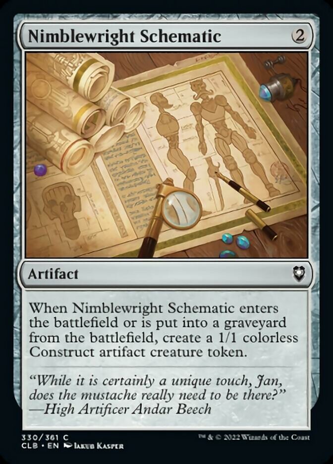 Nimblewright Schematic [Commander Legends: Battle for Baldur's Gate] | I Want That Stuff Brandon