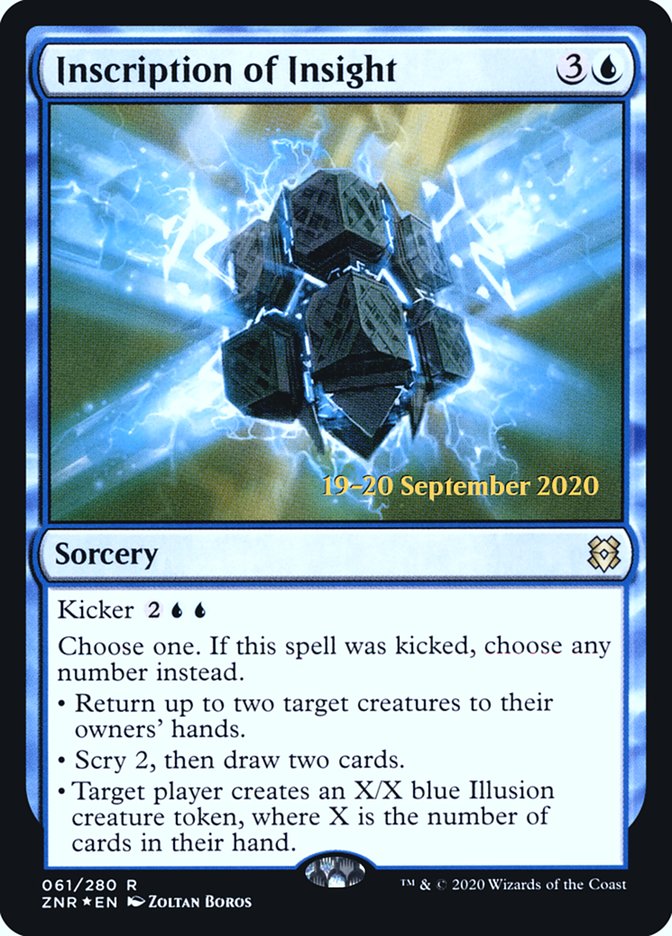 Inscription of Insight [Zendikar Rising Prerelease Promos] | I Want That Stuff Brandon