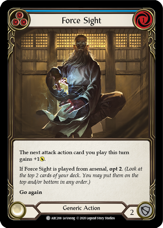 Force Sight (Blue) [ARC208] Unlimited Edition Normal | I Want That Stuff Brandon