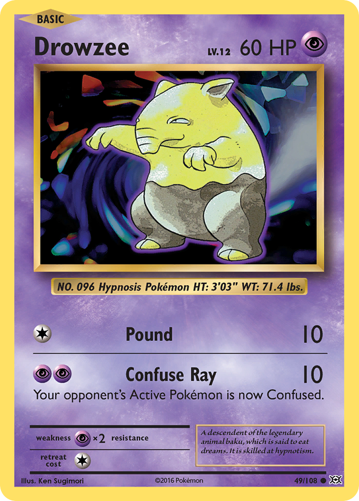 Drowzee (49/108) [XY: Evolutions] | I Want That Stuff Brandon