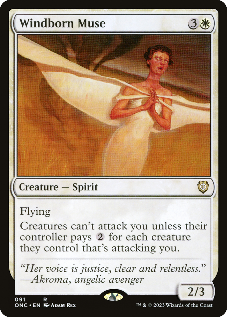 Windborn Muse [Phyrexia: All Will Be One Commander] | I Want That Stuff Brandon