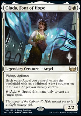 Giada, Font of Hope (Promo Pack) [Streets of New Capenna Promos] | I Want That Stuff Brandon