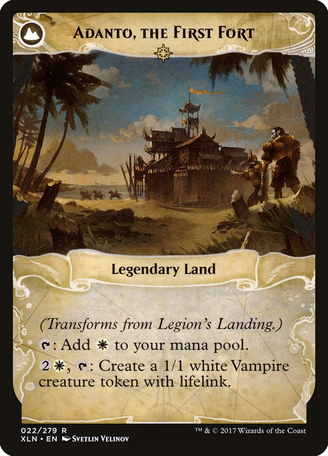 Legion's Landing // Adanto, the First Fort [Ixalan] | I Want That Stuff Brandon