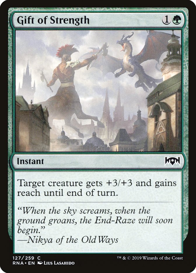 Gift of Strength [Ravnica Allegiance] | I Want That Stuff Brandon