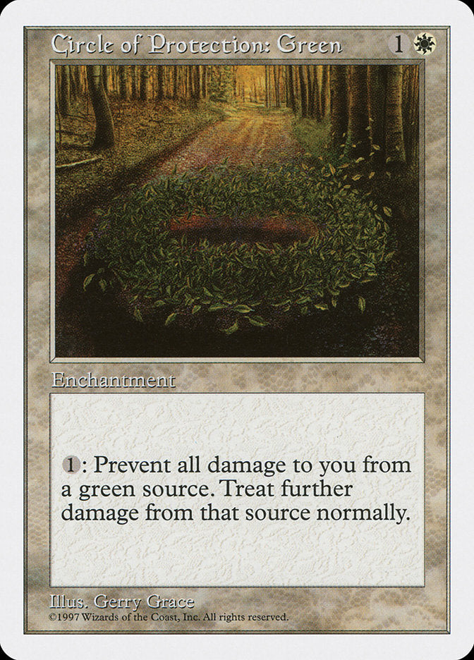 Circle of Protection: Green [Fifth Edition] | I Want That Stuff Brandon