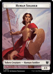 Pirate // Human Soldier Double-Sided Token [Wilds of Eldraine Commander Tokens] | I Want That Stuff Brandon