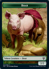 Hydra // Boar Double-Sided Token [Commander 2021 Tokens] | I Want That Stuff Brandon