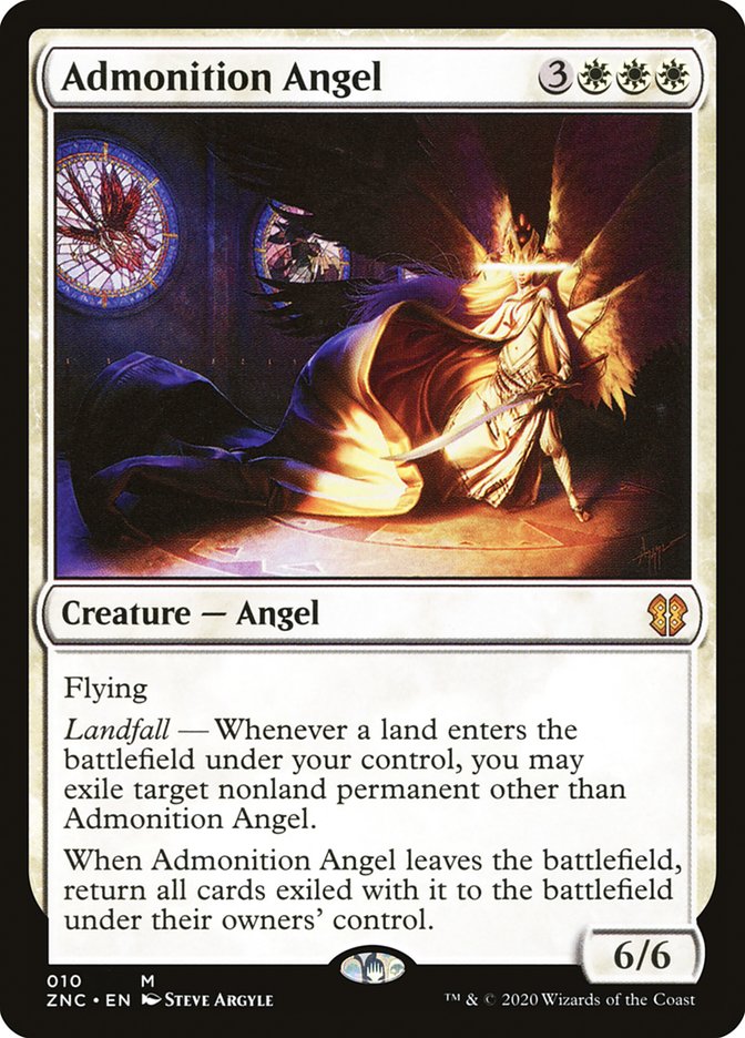 Admonition Angel [Zendikar Rising Commander] | I Want That Stuff Brandon