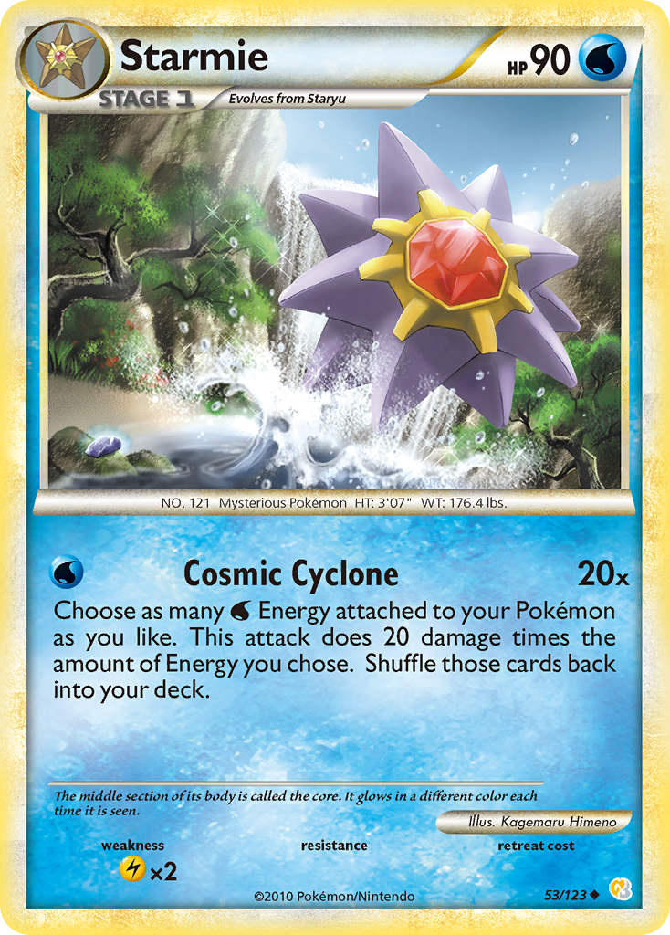 Starmie (53/123) [HeartGold & SoulSilver: Base Set] | I Want That Stuff Brandon